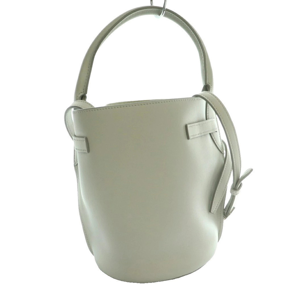 Celine Big 2way Leather Shoulder Bag Bucket Leather Hand Shoulder Gray